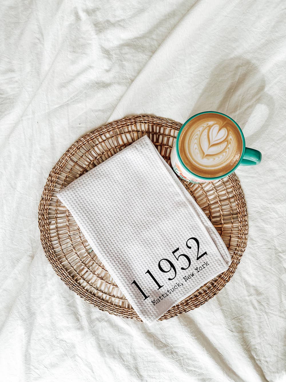 49770 Bay Harbor Zip Code Tea Towel