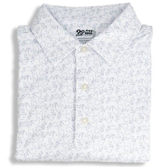 State of Michigan Men's Golf Polo