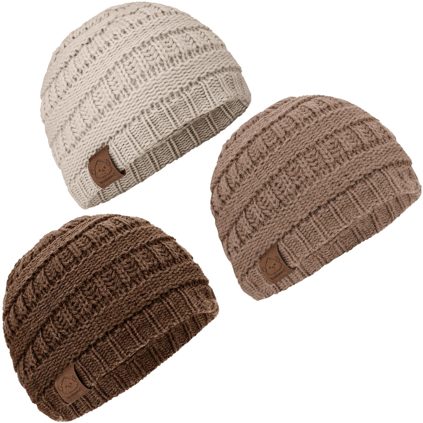 3-Pack Baby Cozy Beanies