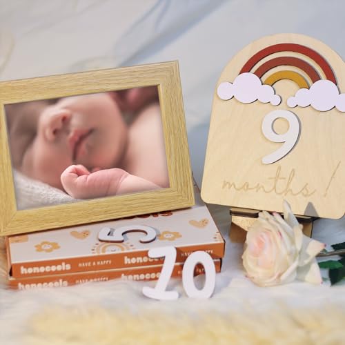 Baby Monthly Milestone Cards (Wooden)