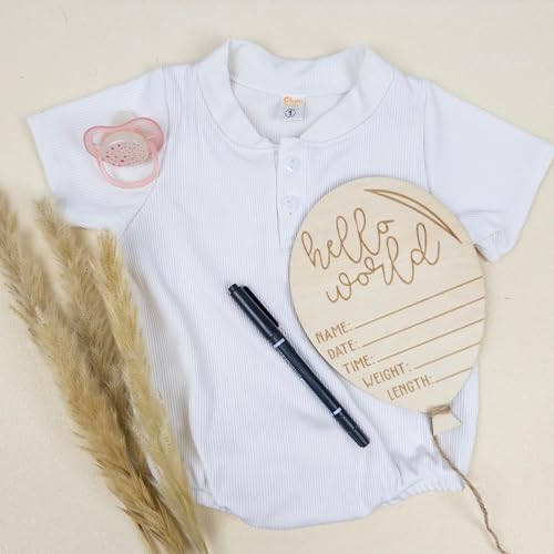 Baby Monthly Milestone Cards (Wooden)