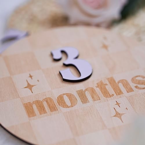 Baby Monthly Milestone Cards (Wooden)