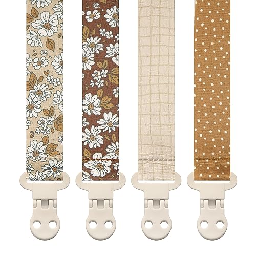 Baby Pacifier Clip Leash-Assorted whimsical patterns
