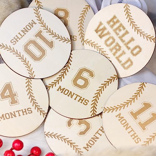 Baby Monthly Milestone Cards (Wooden)