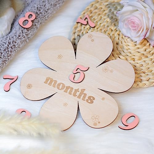 Baby Monthly Milestone Cards (Wooden)