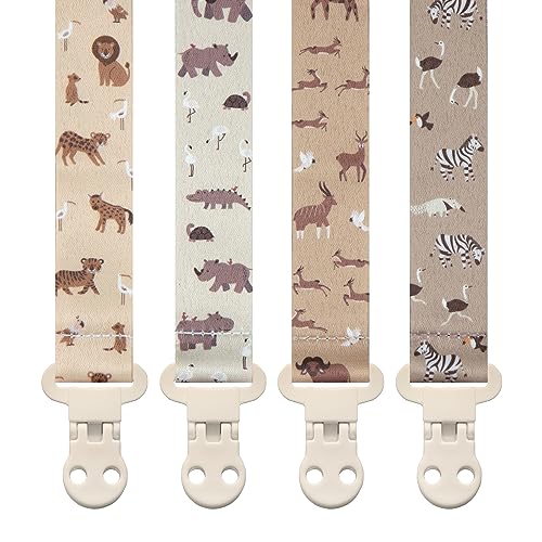 Baby Pacifier Clip Leash-Assorted whimsical patterns