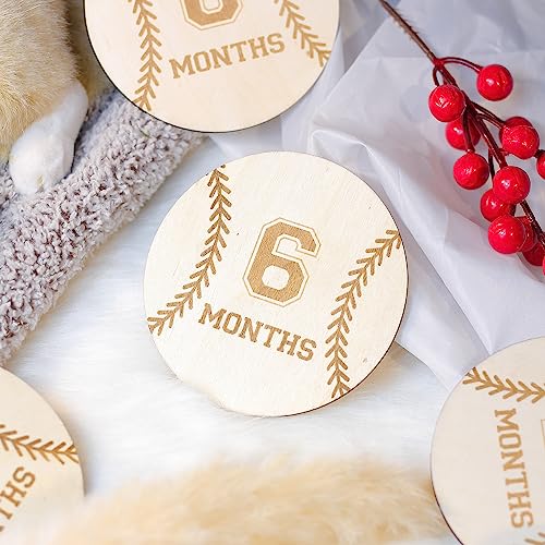 Baby Monthly Milestone Cards (Wooden)