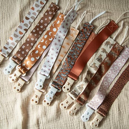 Baby Pacifier Clip Leash-Assorted whimsical patterns