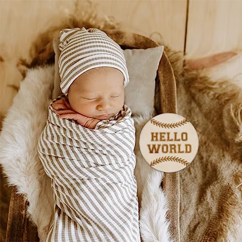 Baby Monthly Milestone Cards (Wooden)