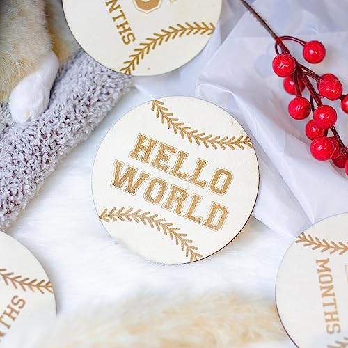 Baby Monthly Milestone Cards (Wooden)