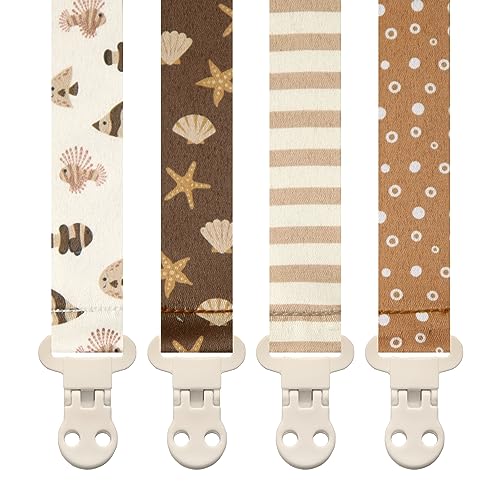 Baby Pacifier Clip Leash-Assorted whimsical patterns