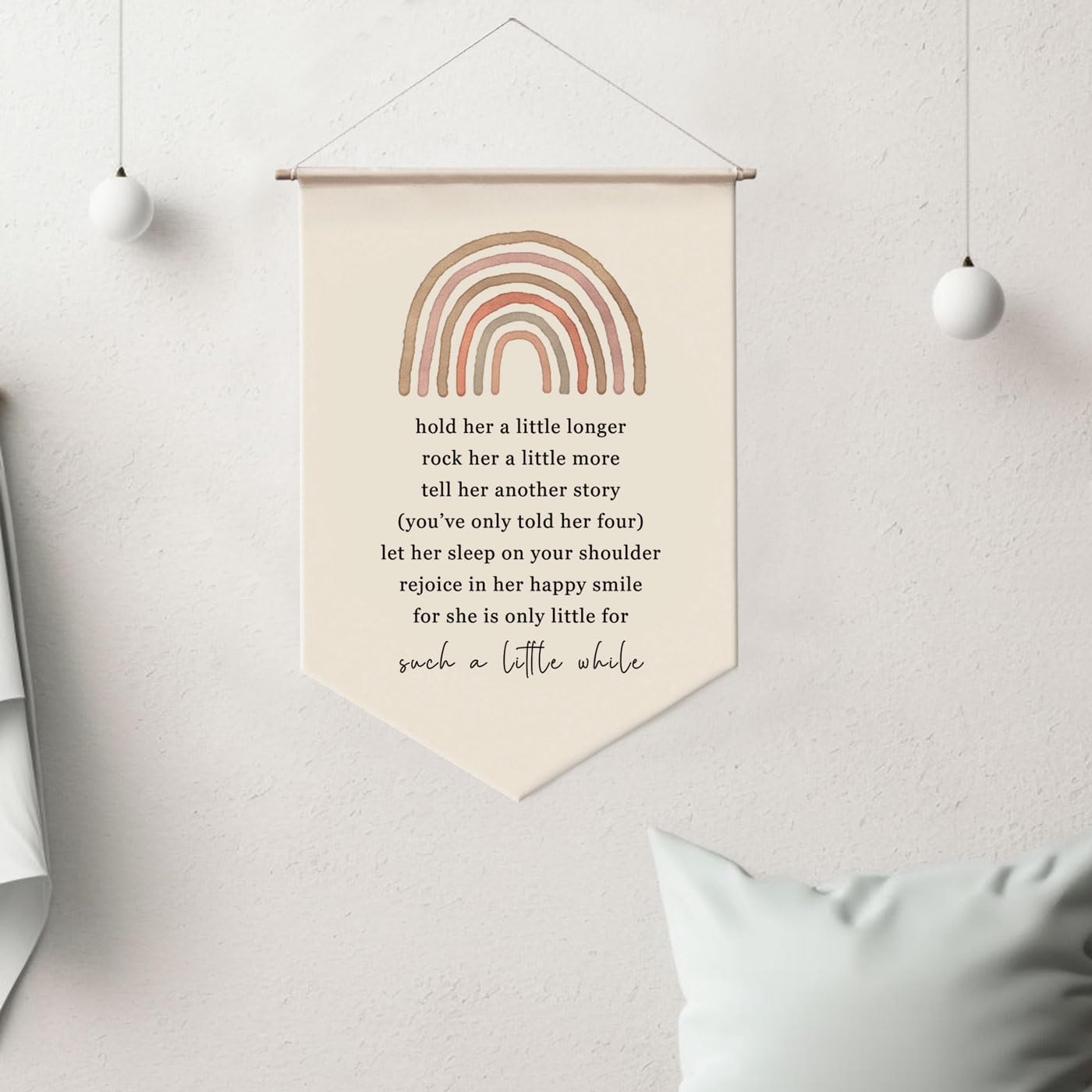 Wall Hanging Baby Girl Nursery