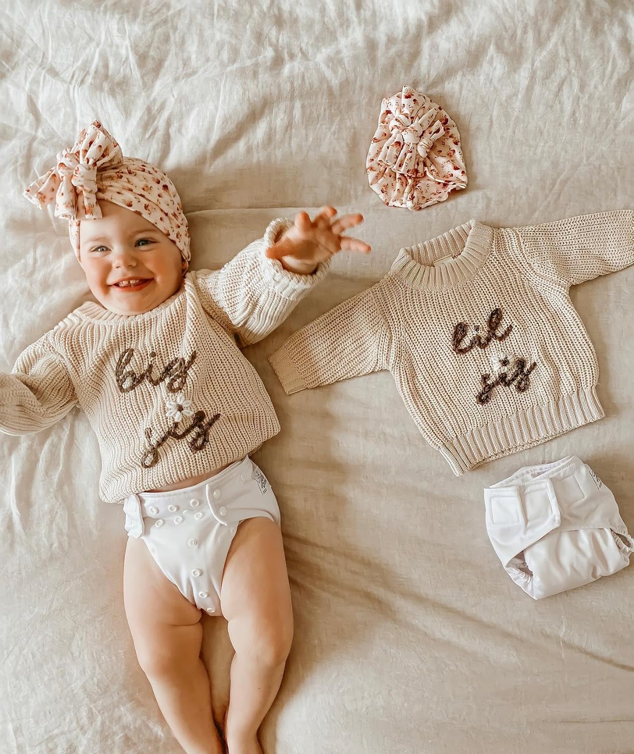 Baby/Toddler Chunky Sweater "Sisters"