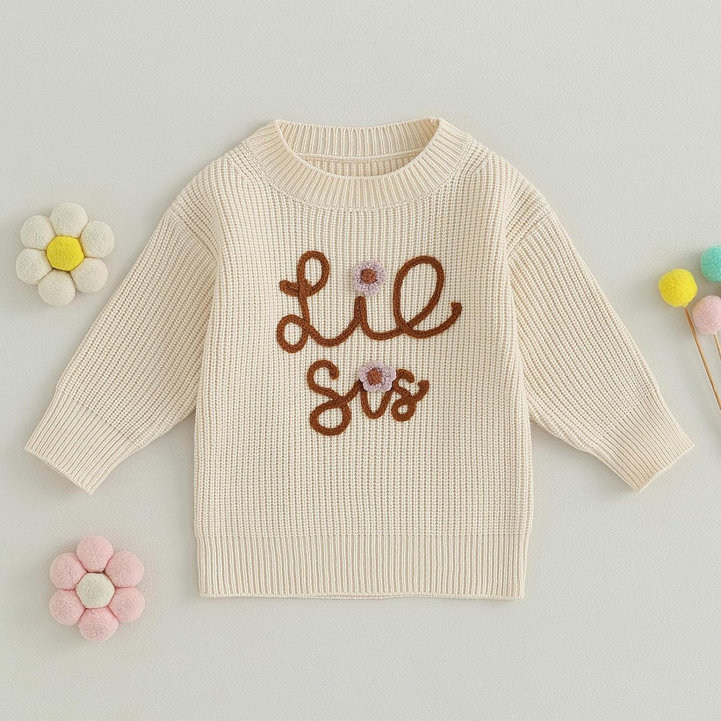 Baby/Toddler Chunky Sweater "Sisters"