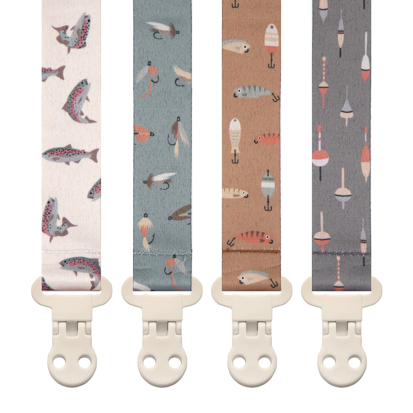 Baby Pacifier Clip Leash-Assorted whimsical patterns