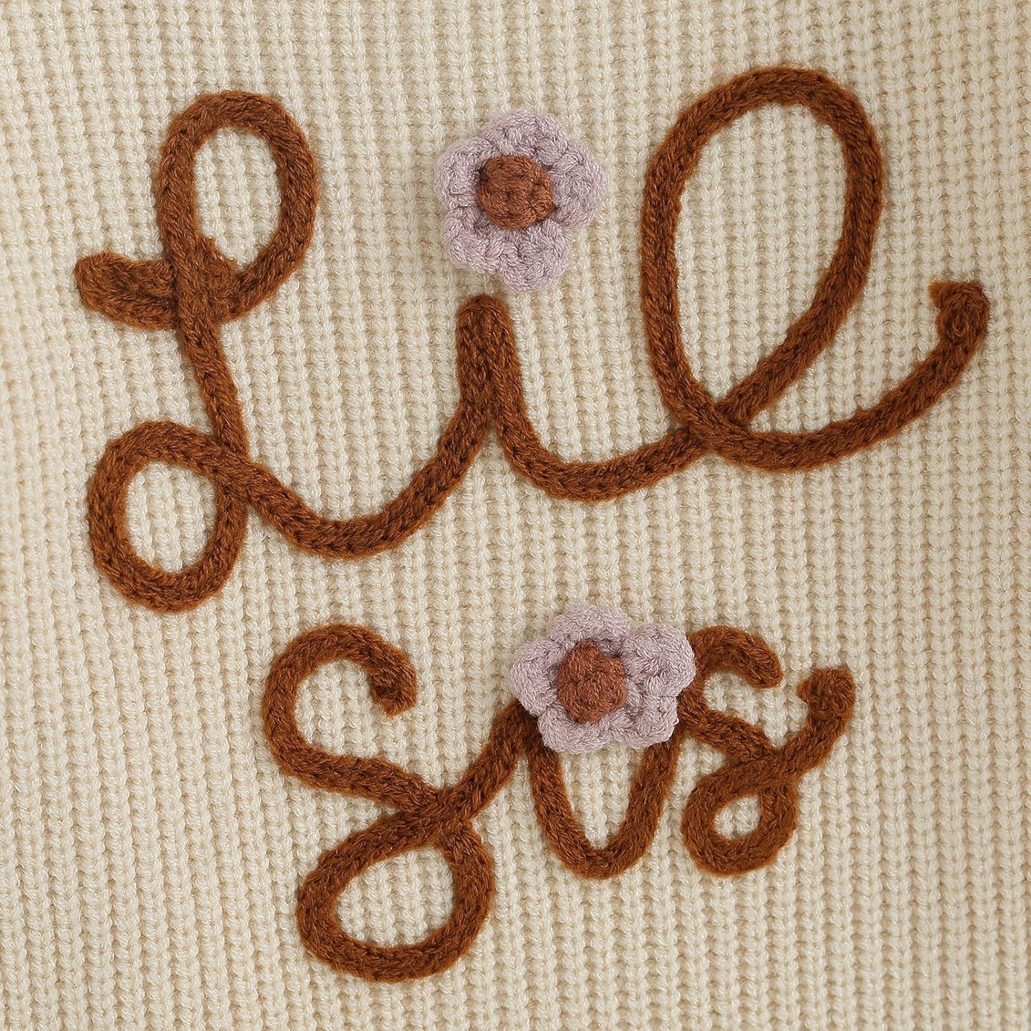 Baby/Toddler Chunky Sweater "Sisters"