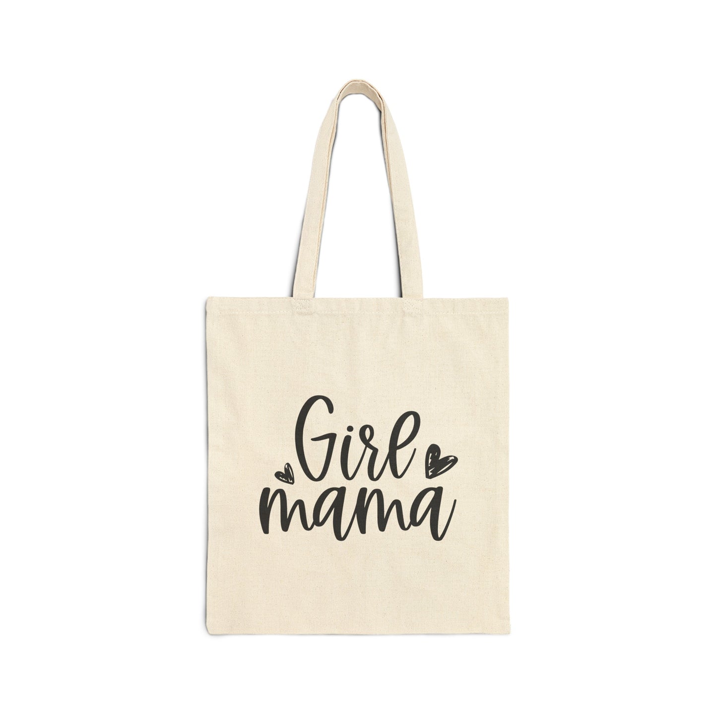 GIRL MAMA: Cotton Canvas Tote Bag