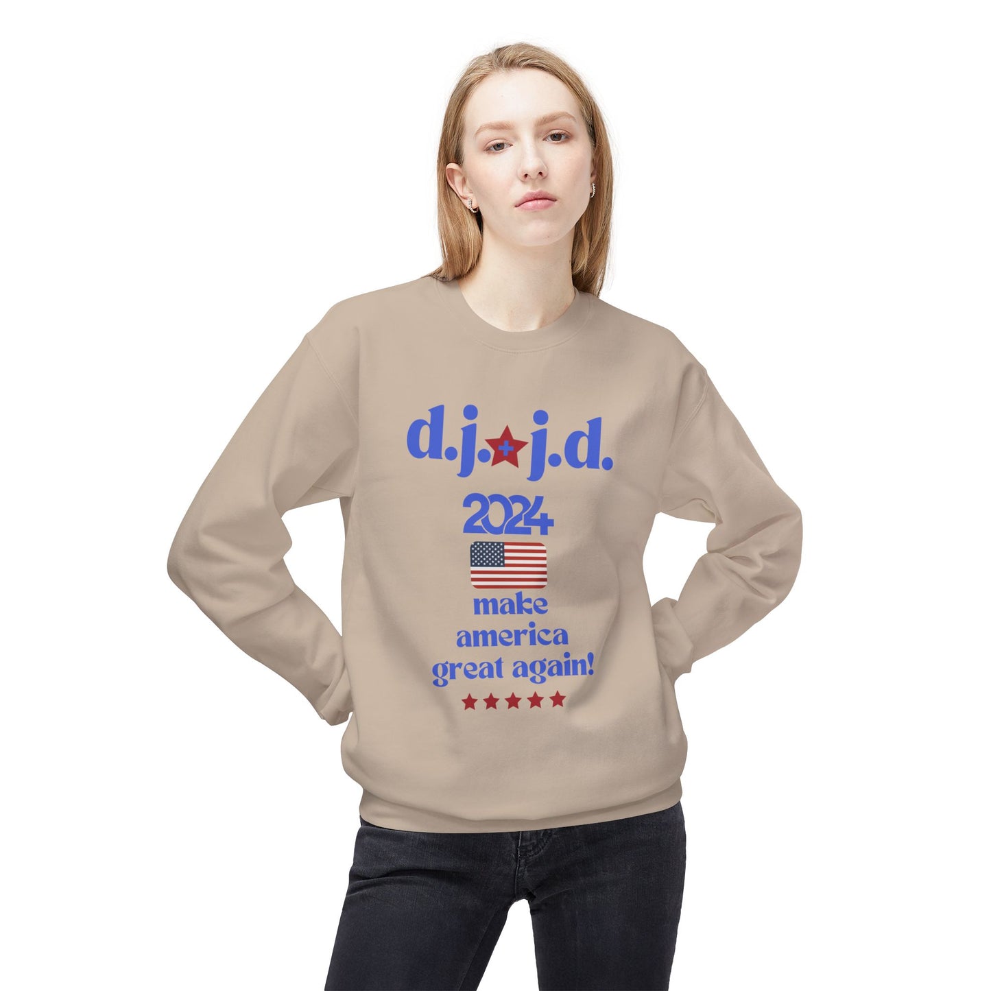 Unisex Midweight Softstyle Crewneck Trump Sweatshirt