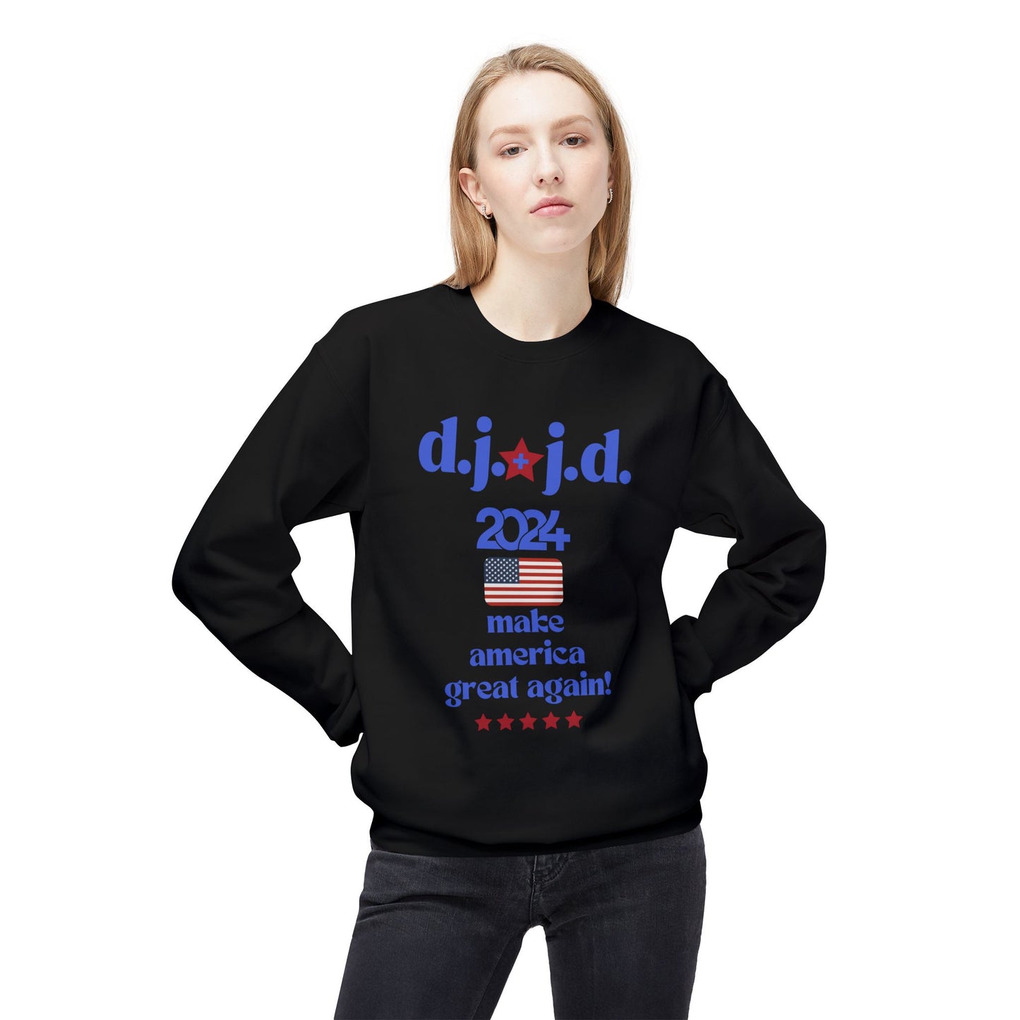 Unisex Midweight Softstyle Crewneck Trump Sweatshirt