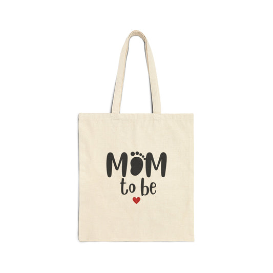 MOM TO BE:  Cotton Canvas Tote Bag