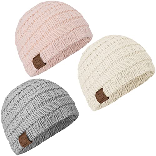 3-Pack Baby Cozy Beanies