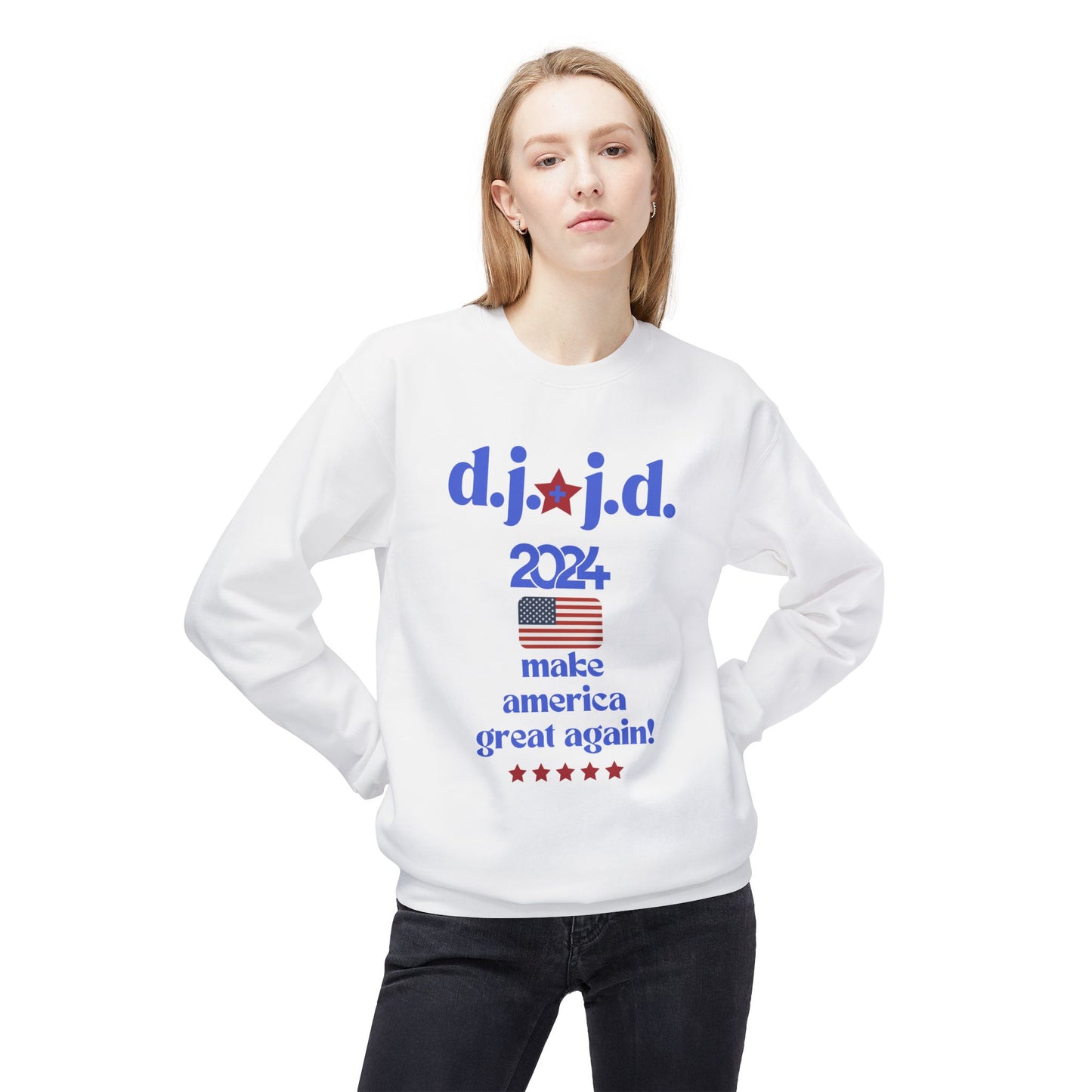 Unisex Midweight Softstyle Crewneck Trump Sweatshirt