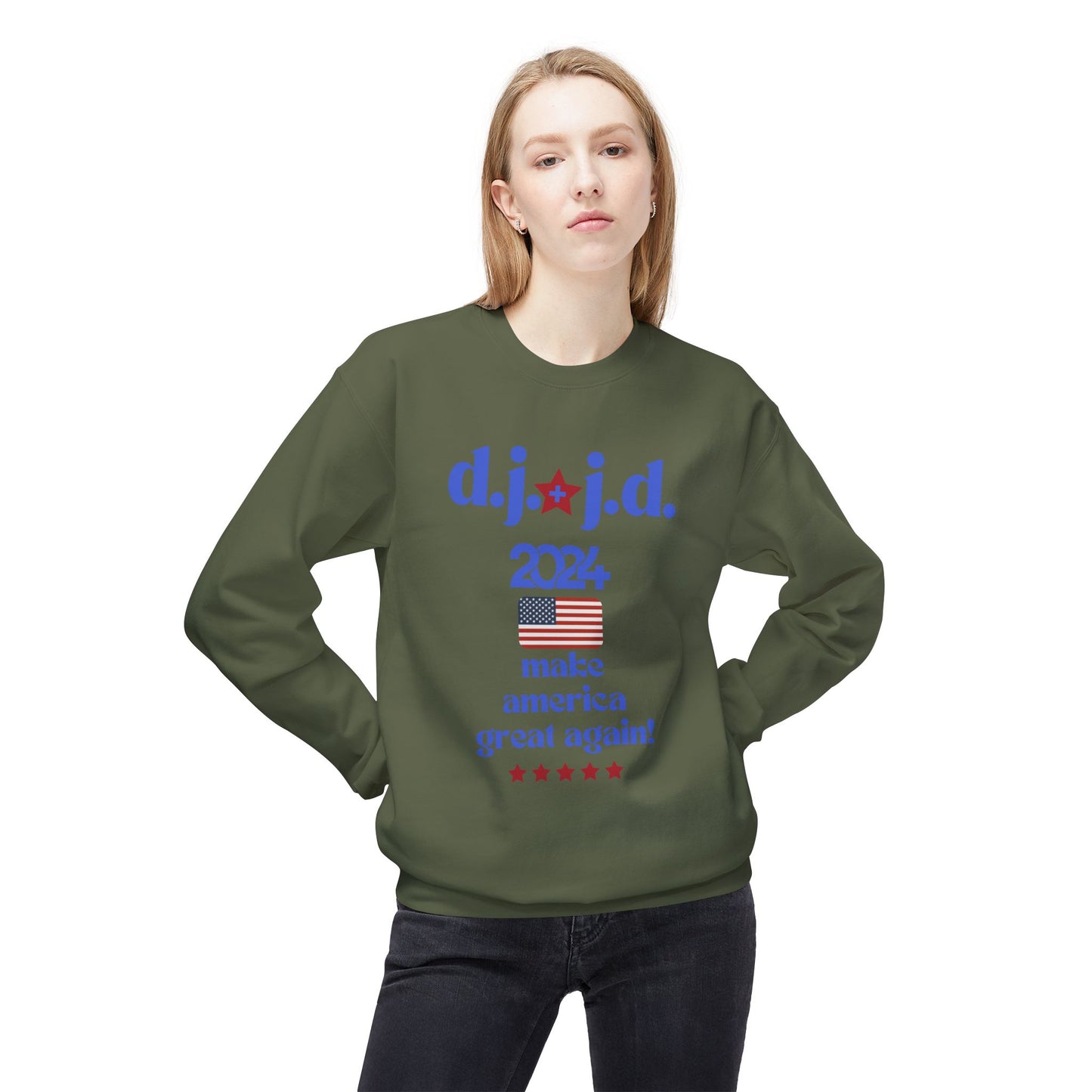 Unisex Midweight Softstyle Crewneck Trump Sweatshirt