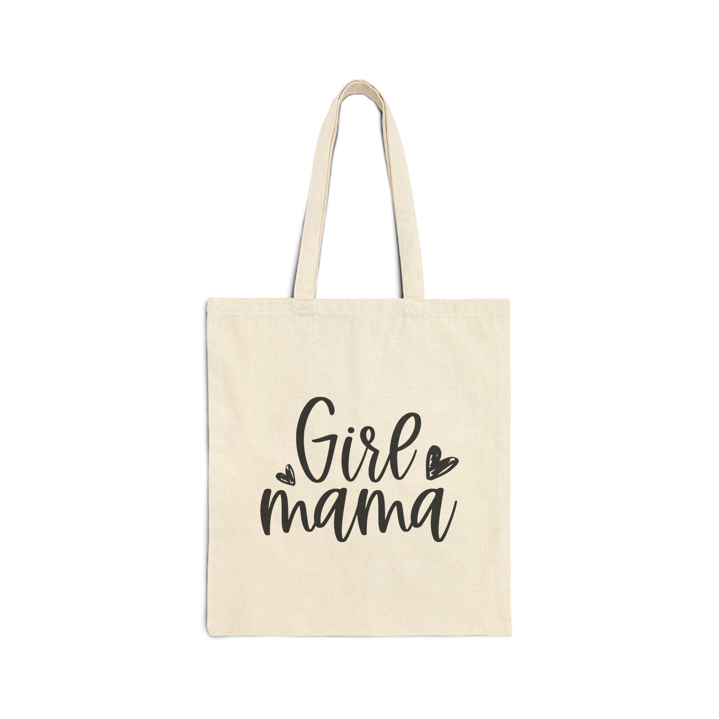 GIRL MAMA: Cotton Canvas Tote Bag