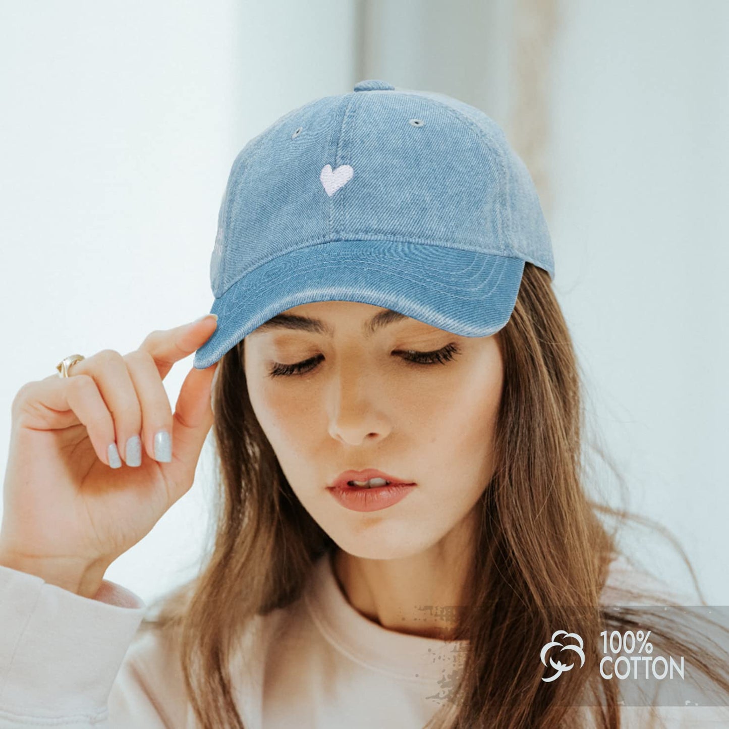 Atticus Poetry Hat, Embroidered Brushed Cotton Women’s Baseball Hat Unisex Fit, Adjustable One Size