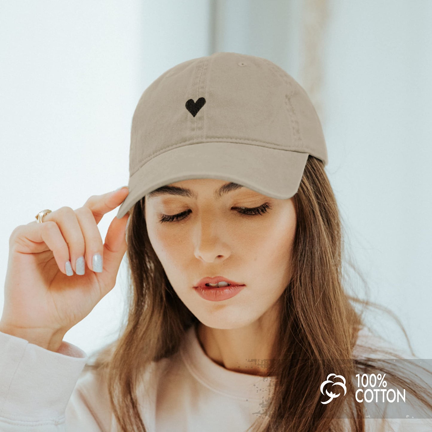 Atticus Poetry Hat, Embroidered Brushed Cotton Women’s Baseball Hat Unisex Fit, Adjustable One Size