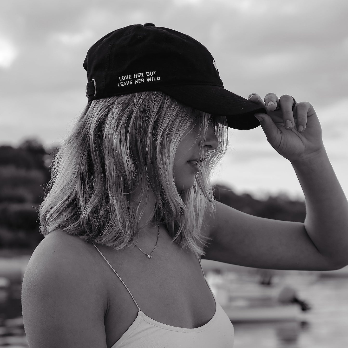 Atticus Poetry Hat, Embroidered Brushed Cotton Women’s Baseball Hat Unisex Fit, Adjustable One Size