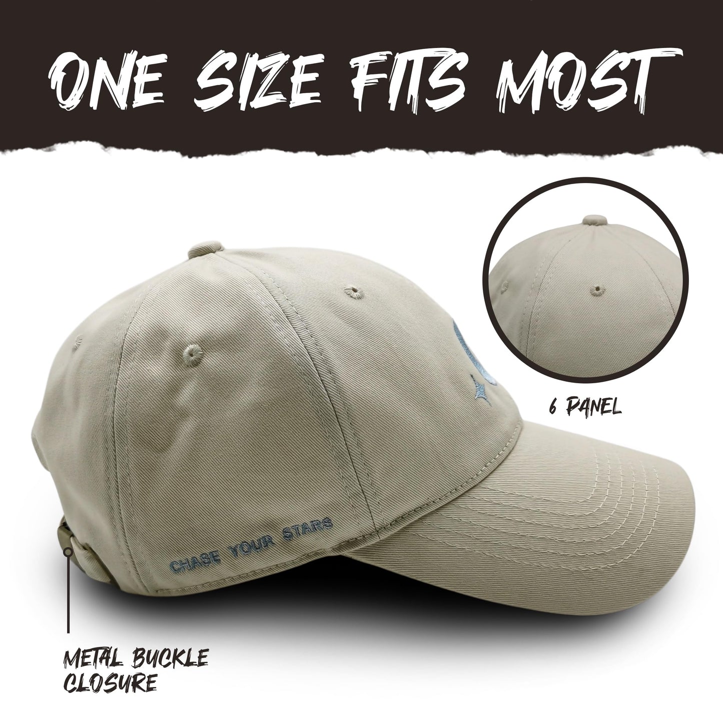 Atticus Poetry Hat, Embroidered Brushed Cotton Women’s Baseball Hat Unisex Fit, Adjustable One Size