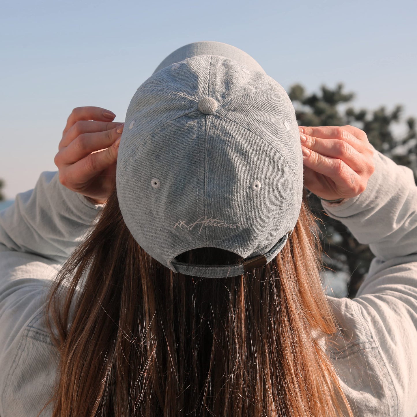 Atticus Poetry Hat, Embroidered Brushed Cotton Women’s Baseball Hat Unisex Fit, Adjustable One Size