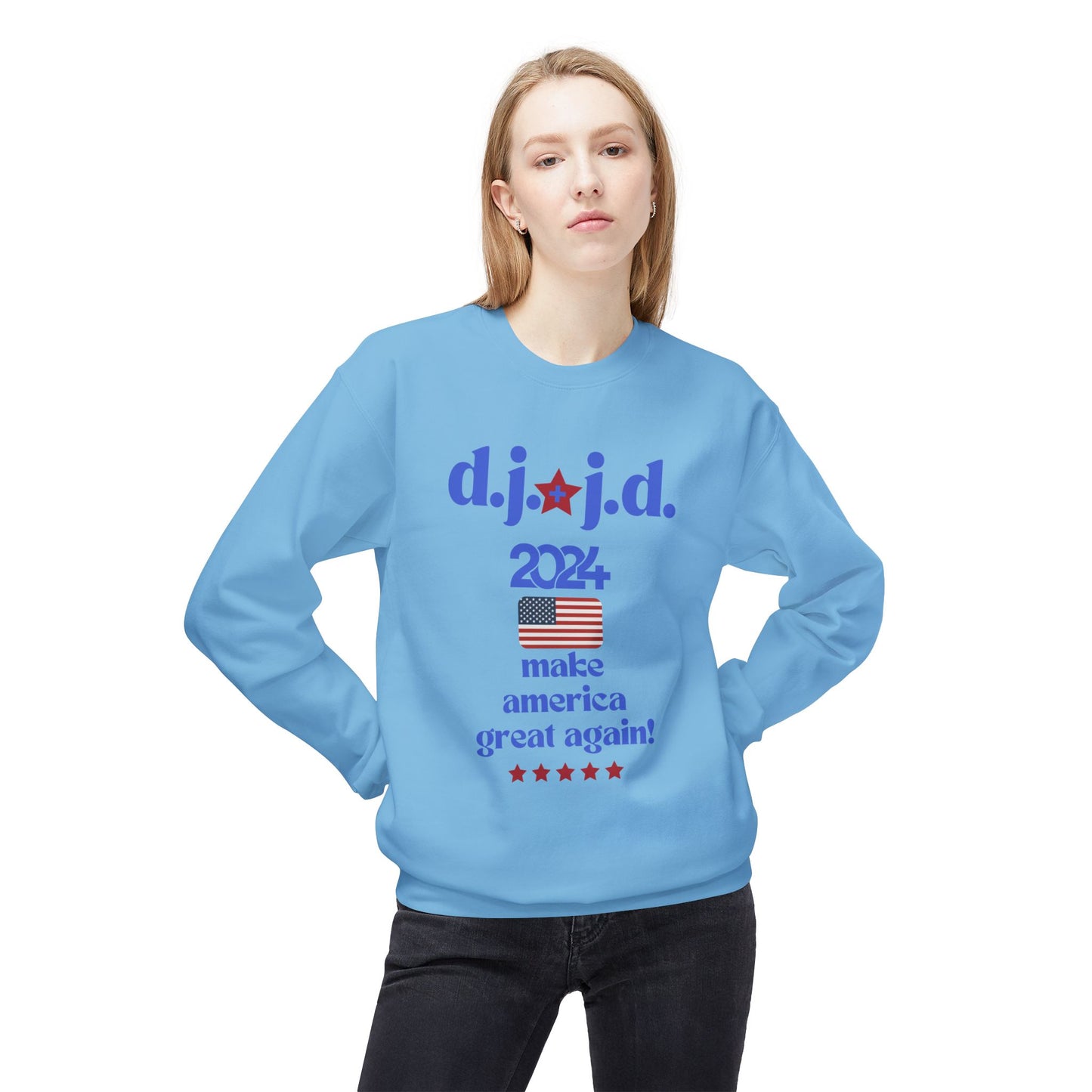 Unisex Midweight Softstyle Crewneck Trump Sweatshirt