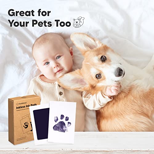 Inkless Pad for Baby Hand and Footprints -4-Pack/ Dog Paw or Nose