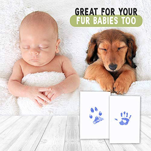 Inkless Pad for Baby Hand and Footprints -4-Pack/ Dog Paw or Nose