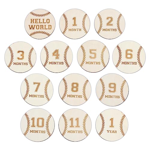 Baby Monthly Milestone Cards (Wooden)