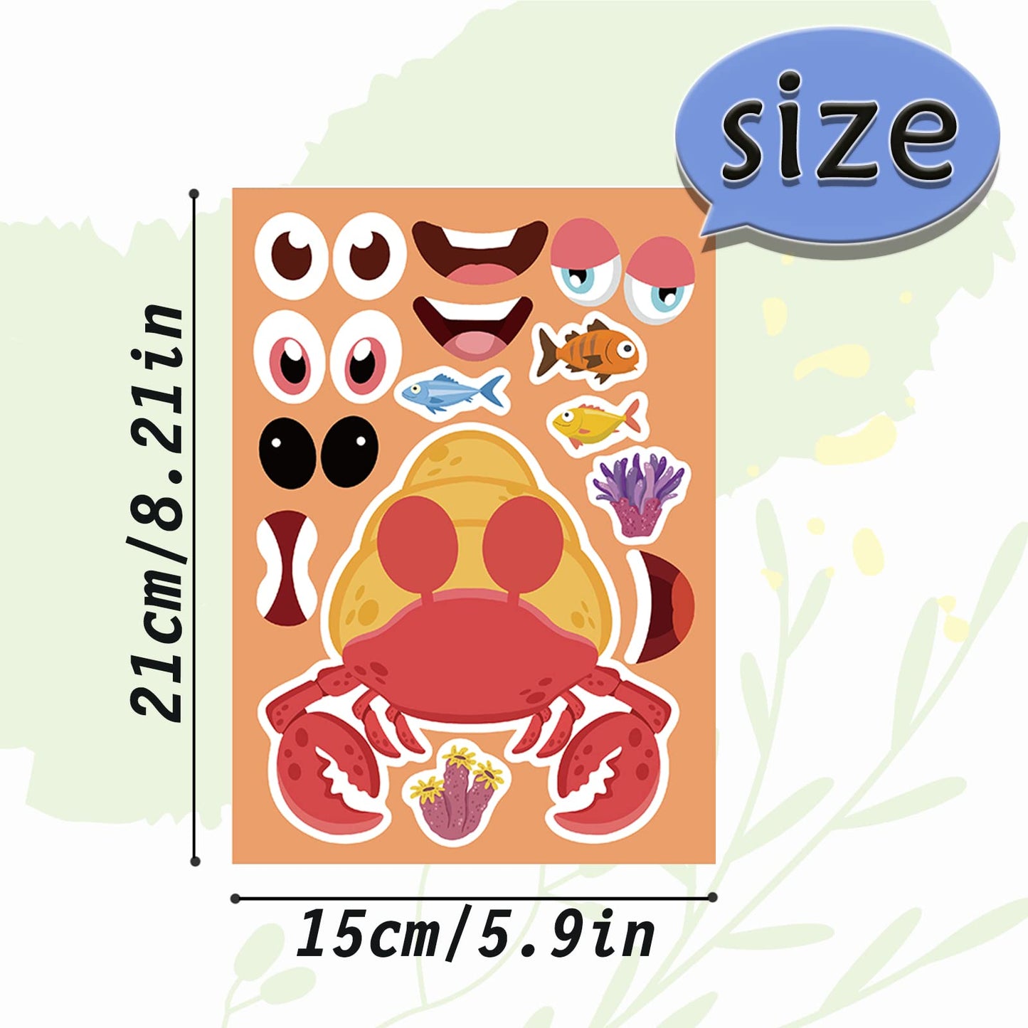 Make Your Own Stickers for Kids and Toddlers-24 Sheets 8.27''×5.9''