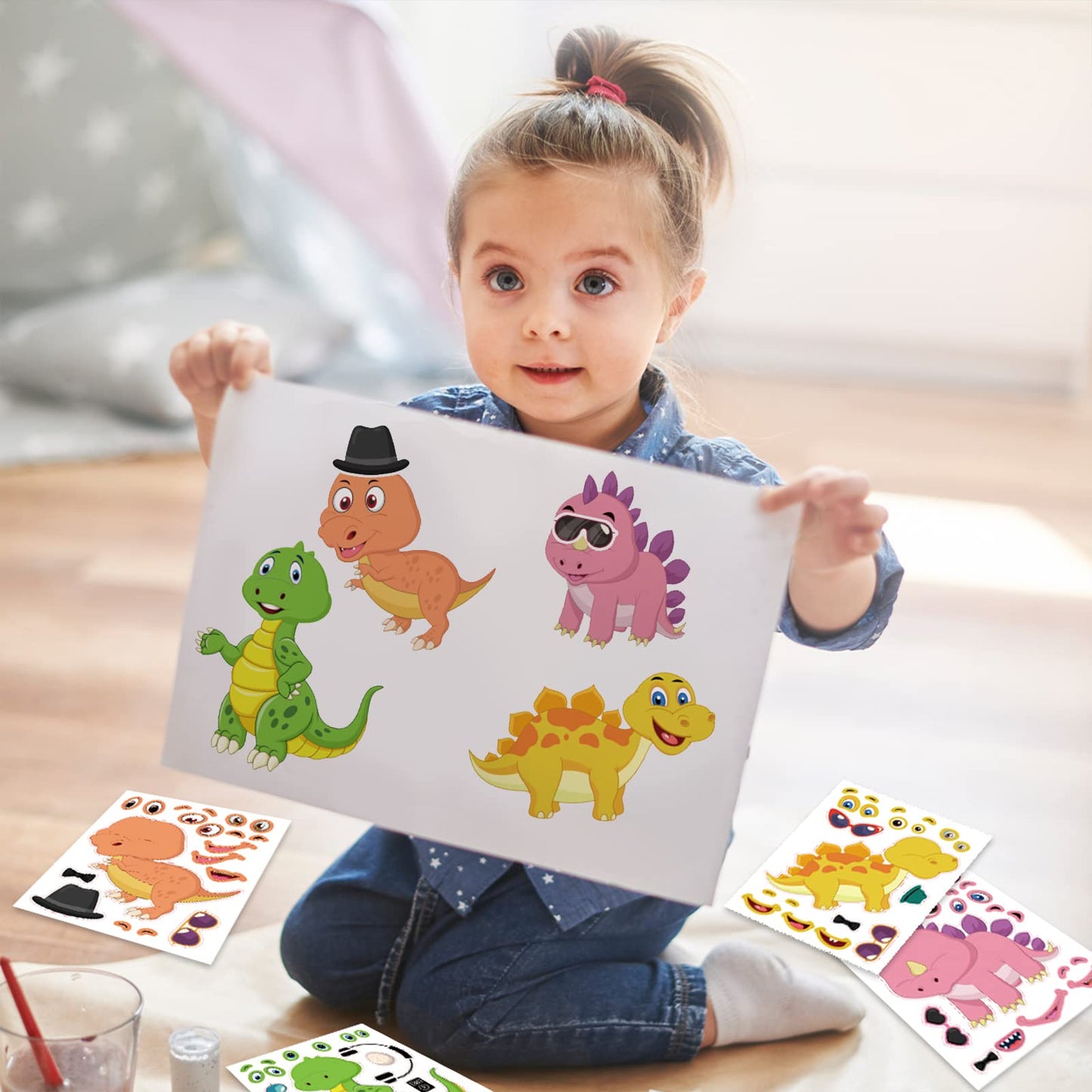 Make Your Own Stickers for Kids and Toddlers-24 Sheets 8.27''×5.9''