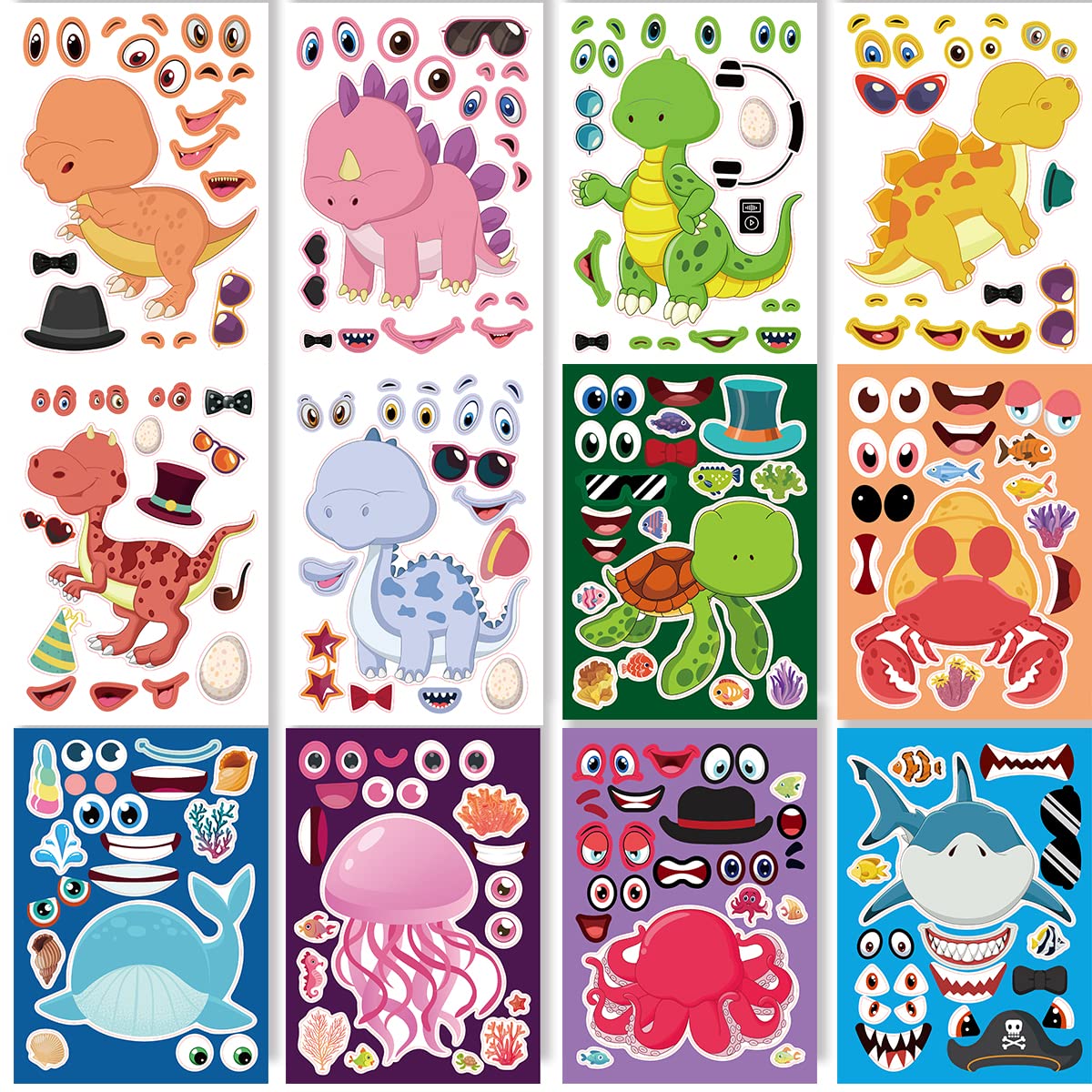 Make Your Own Stickers for Kids and Toddlers-24 Sheets 8.27''×5.9''