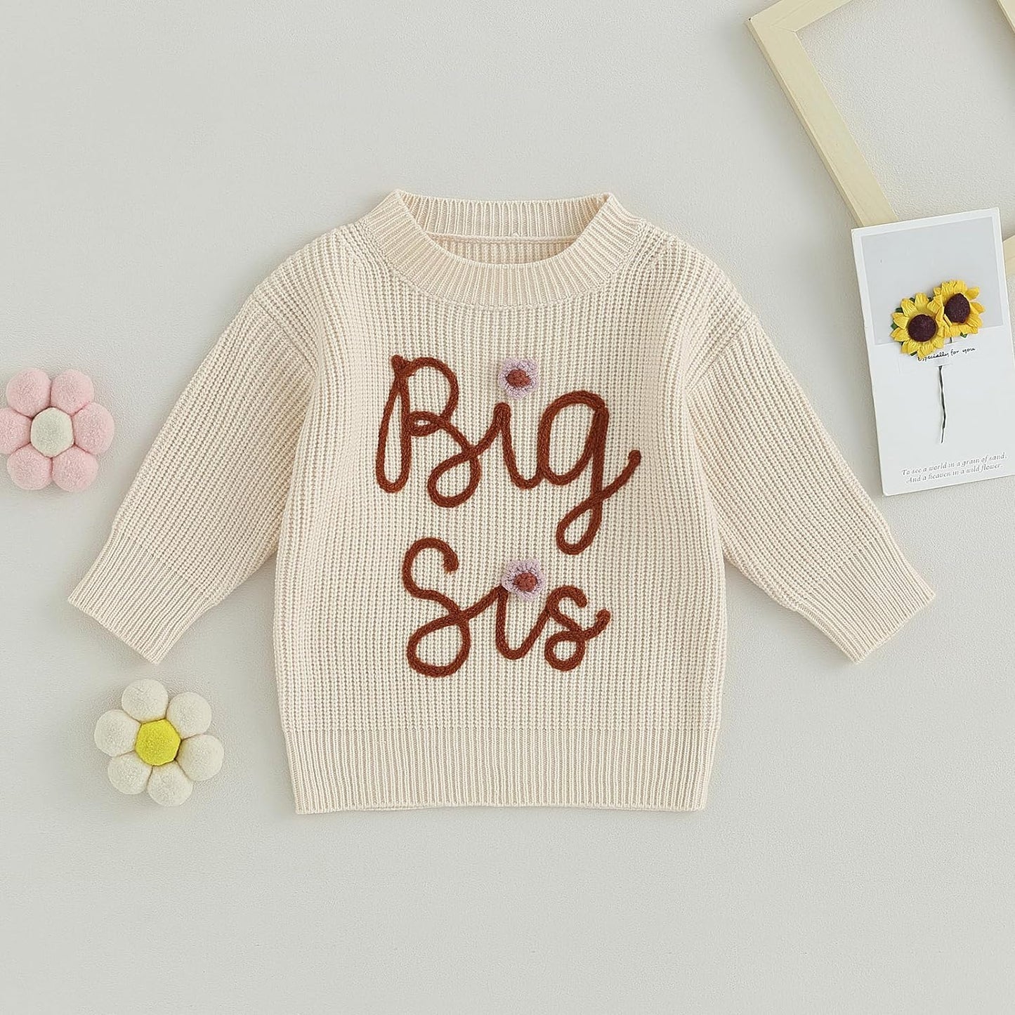 Baby/Toddler Chunky Sweater "Sisters"