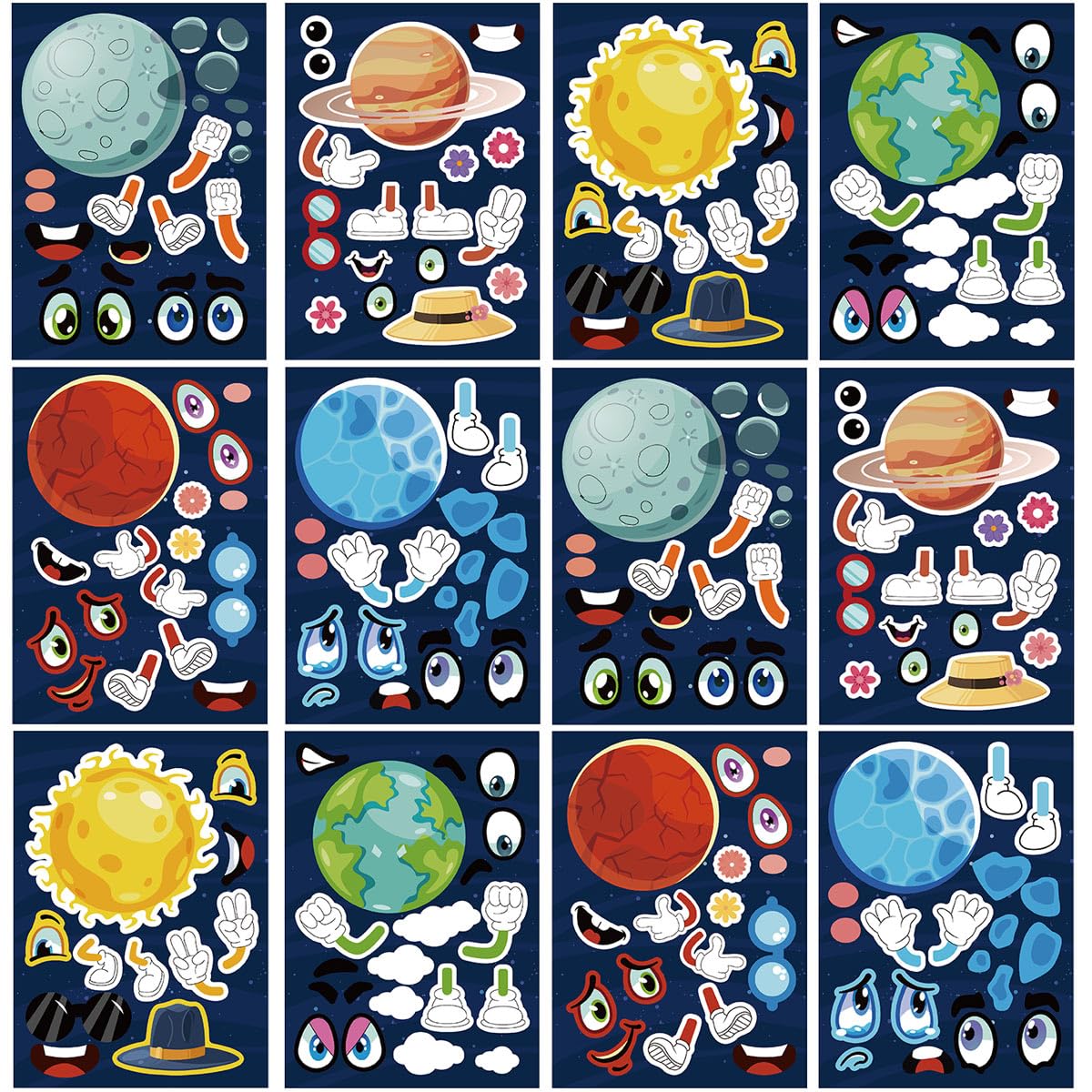 Make Your Own Stickers for Kids and Toddlers-24 Sheets 8.27''×5.9''