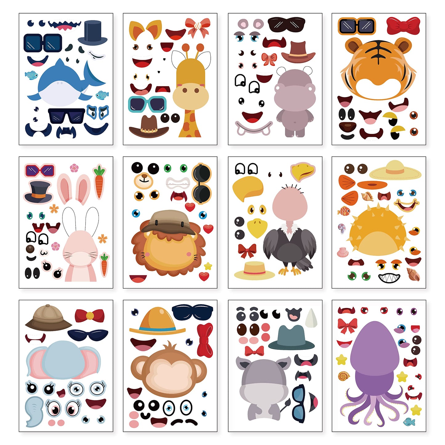 Make Your Own Stickers for Kids and Toddlers-24 Sheets 8.27''×5.9''